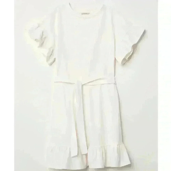H&M White Flounced Dress - Picture 1 of 8